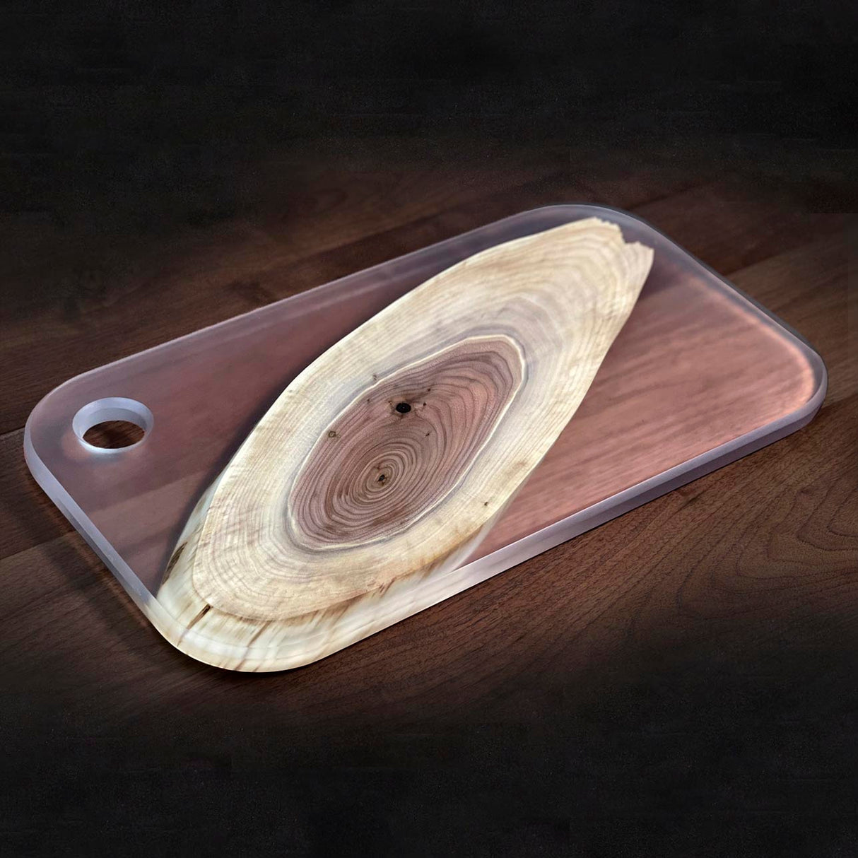Black Walnut + Tinted Resin Charcuterie Board (13/21)