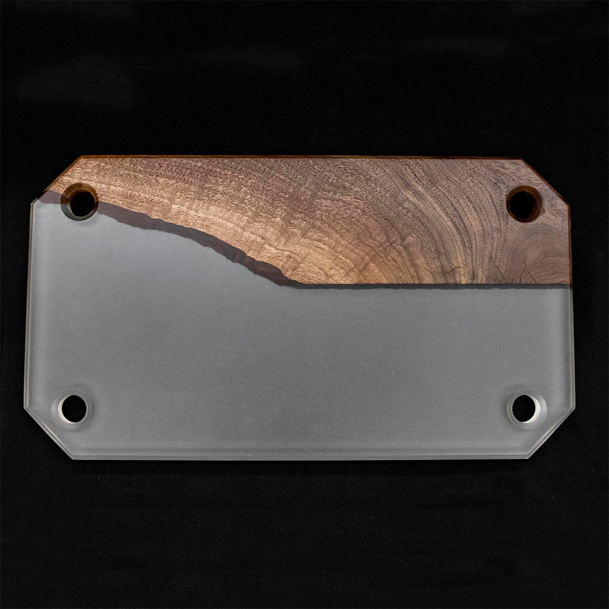 Black Walnut + Clear Resin Charcuterie Board (1/21)