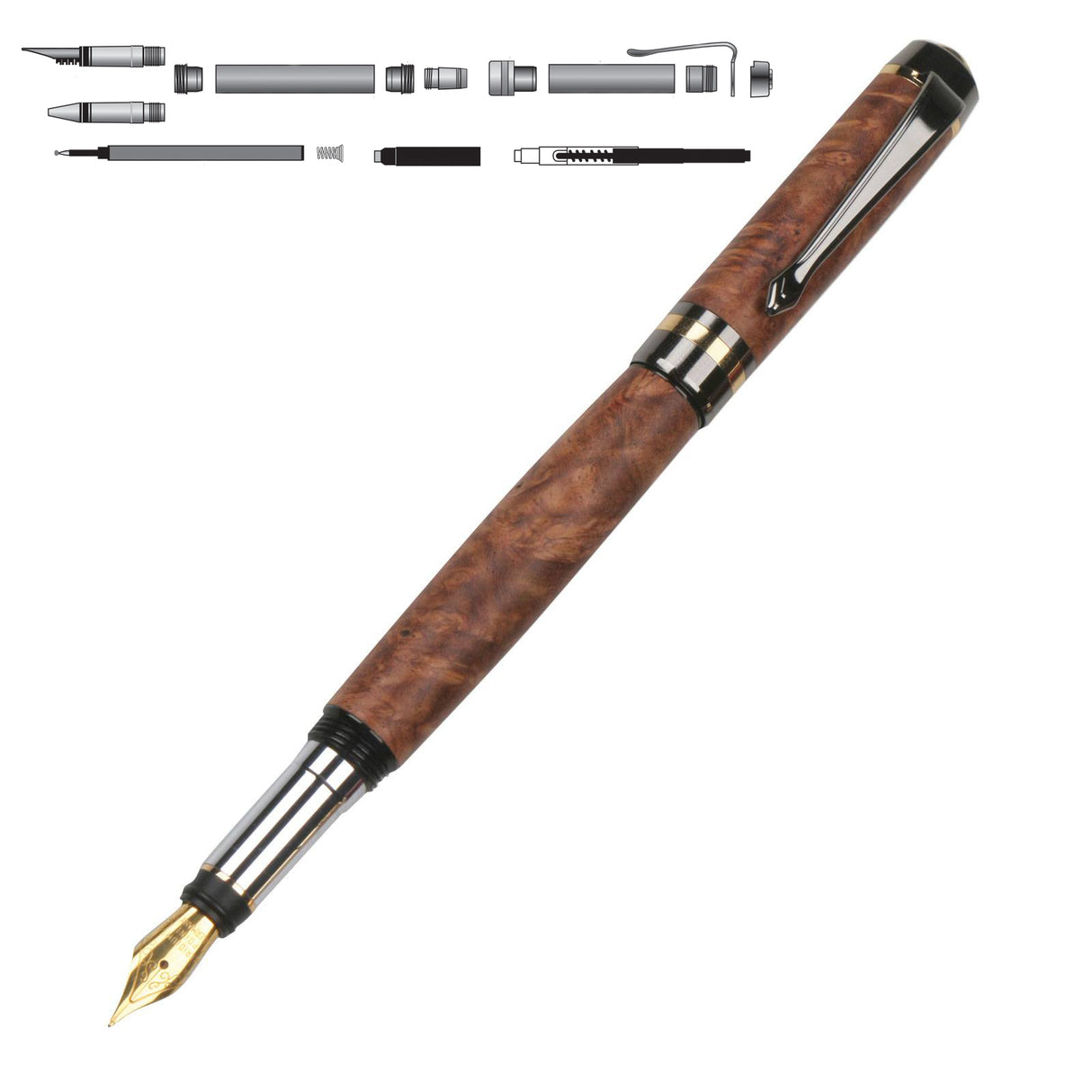 Classic Elite2 24kt Gold Rollerball Pen Kit