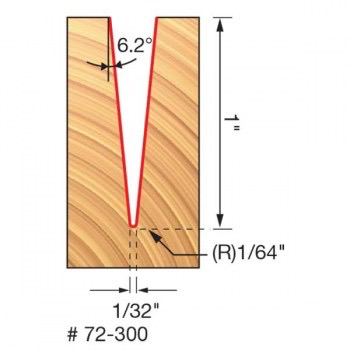 6.2° x 1/32" Tapered Ball Tip