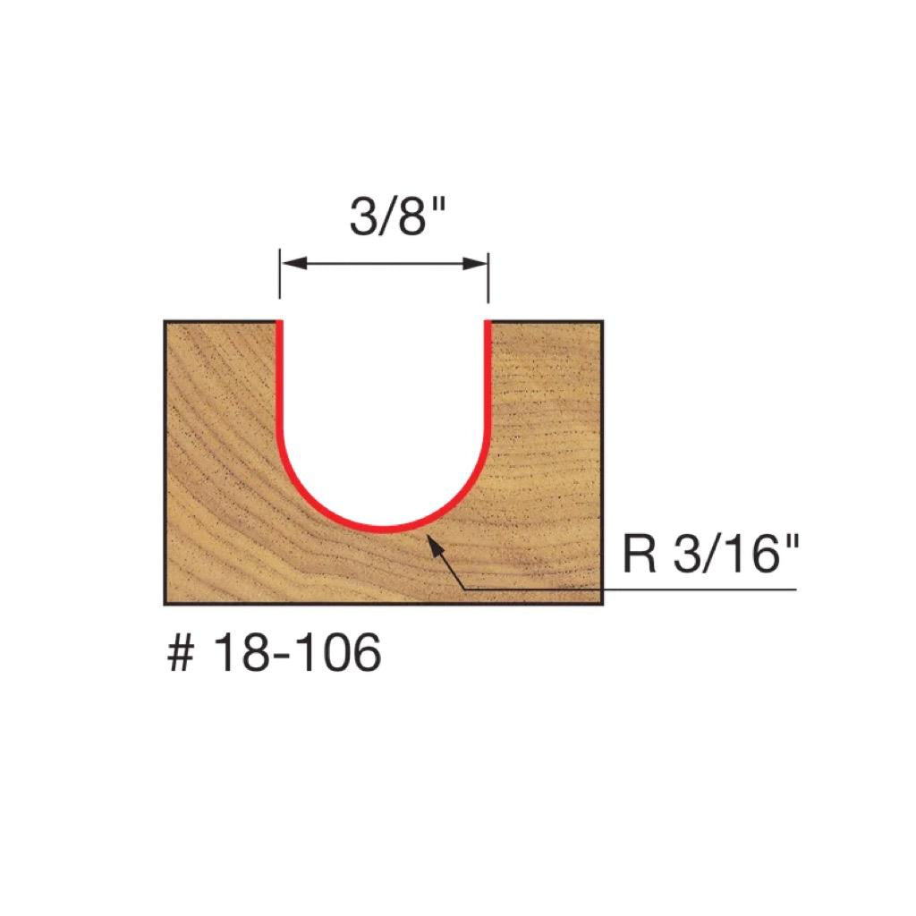 3/16" Radius Round Nose Bit