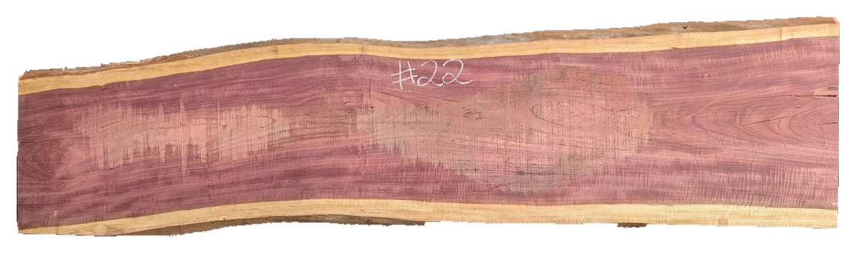 Purpleheart 5/4 Live Edge #022