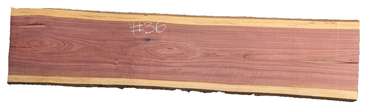 Purpleheart 5/4 Live Edge #036