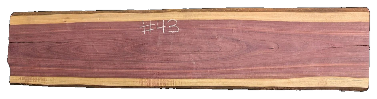 Purpleheart 5/4 Live Edge #043