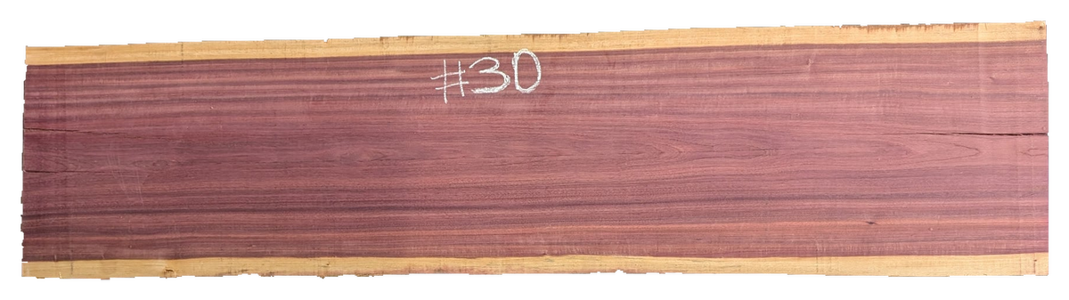 Purpleheart 5/4 Live Edge #030
