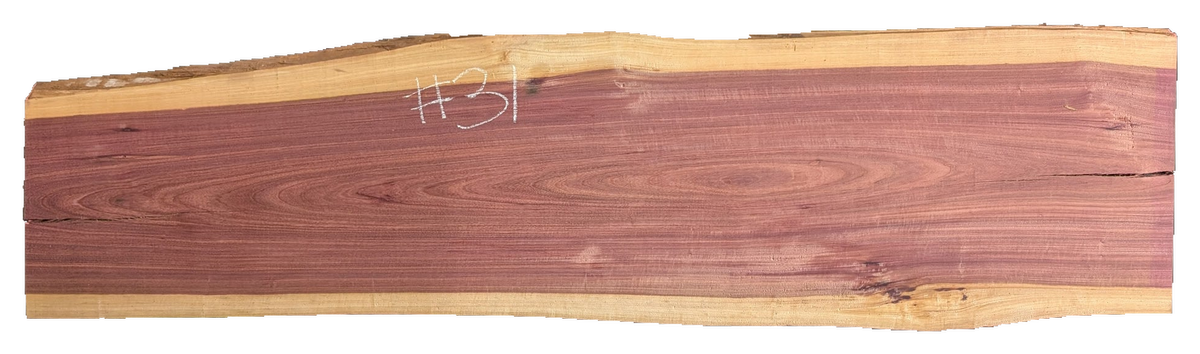 Purpleheart 5/4 Live Edge #031