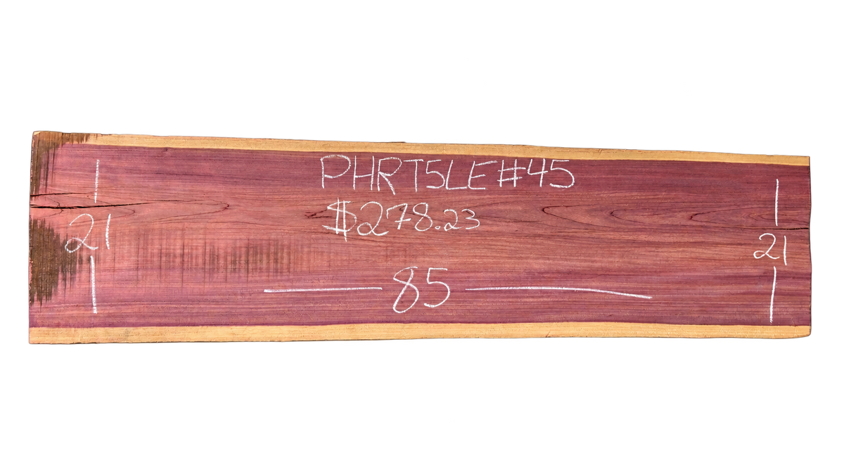 Purpleheart 5/4 Live Edge #045