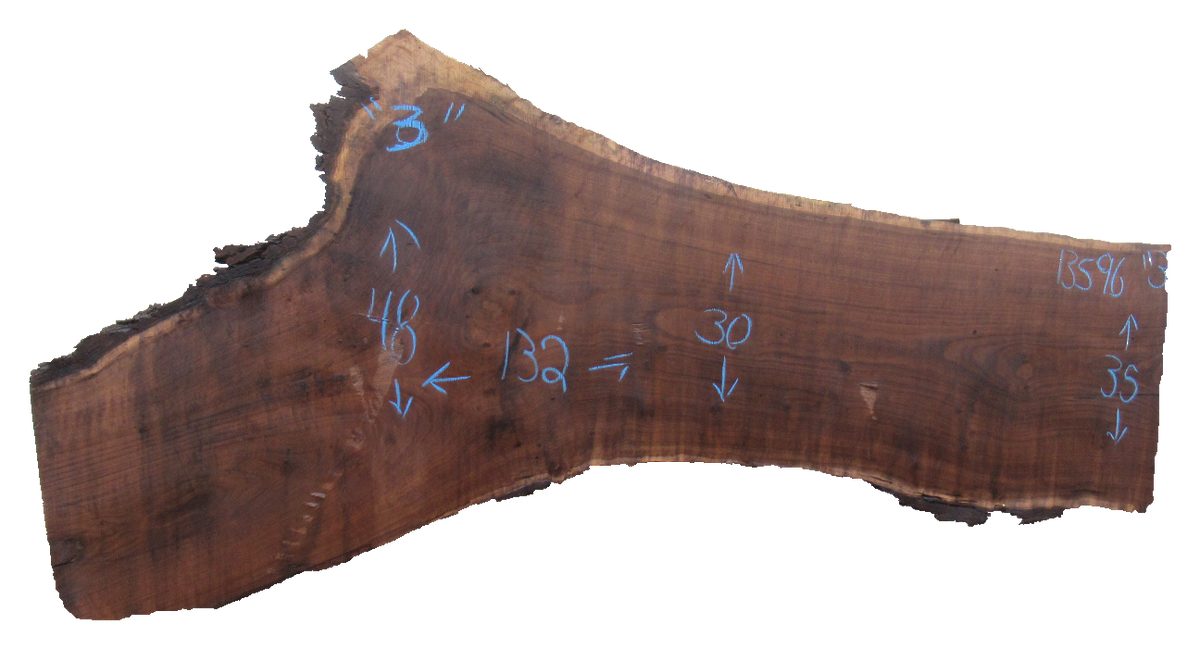 Claro Walnut Live Edge #13596
