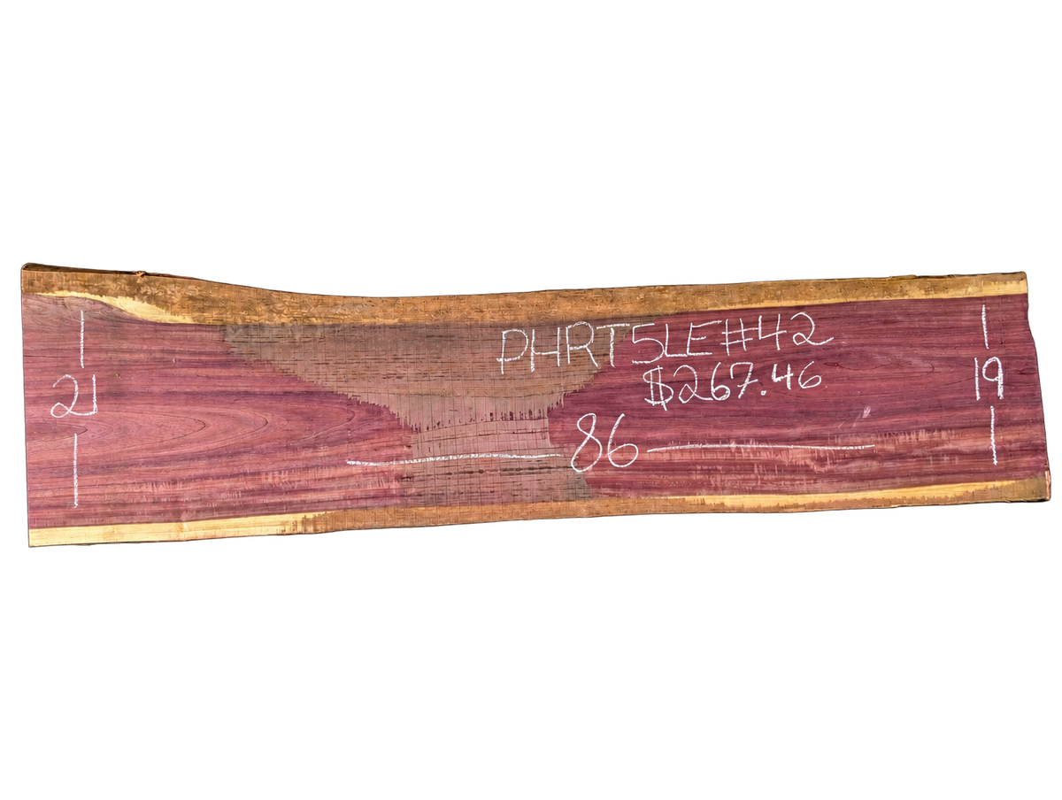 Purpleheart 5/4 Live Edge #042