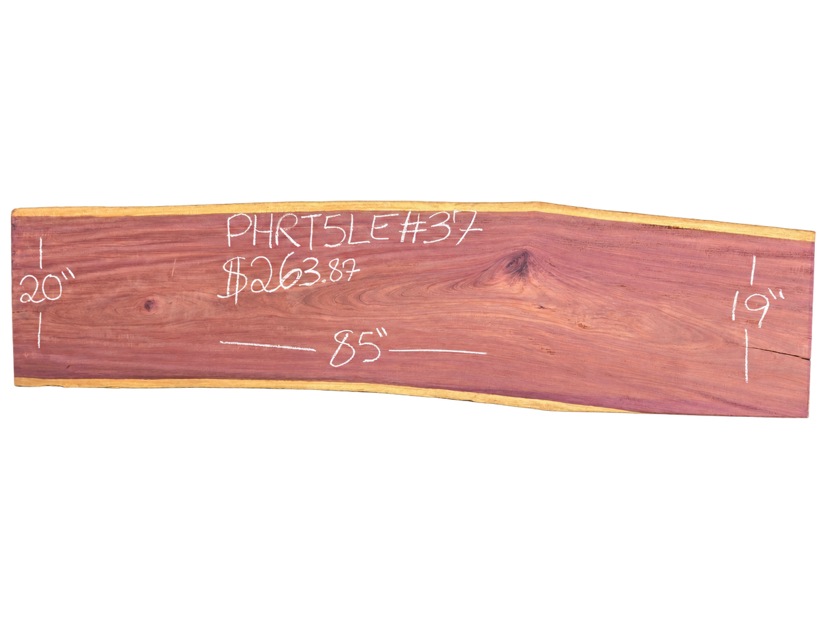 Purpleheart 5/4 Live Edge #037