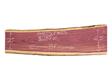 Purpleheart 5/4 Live Edge #023
