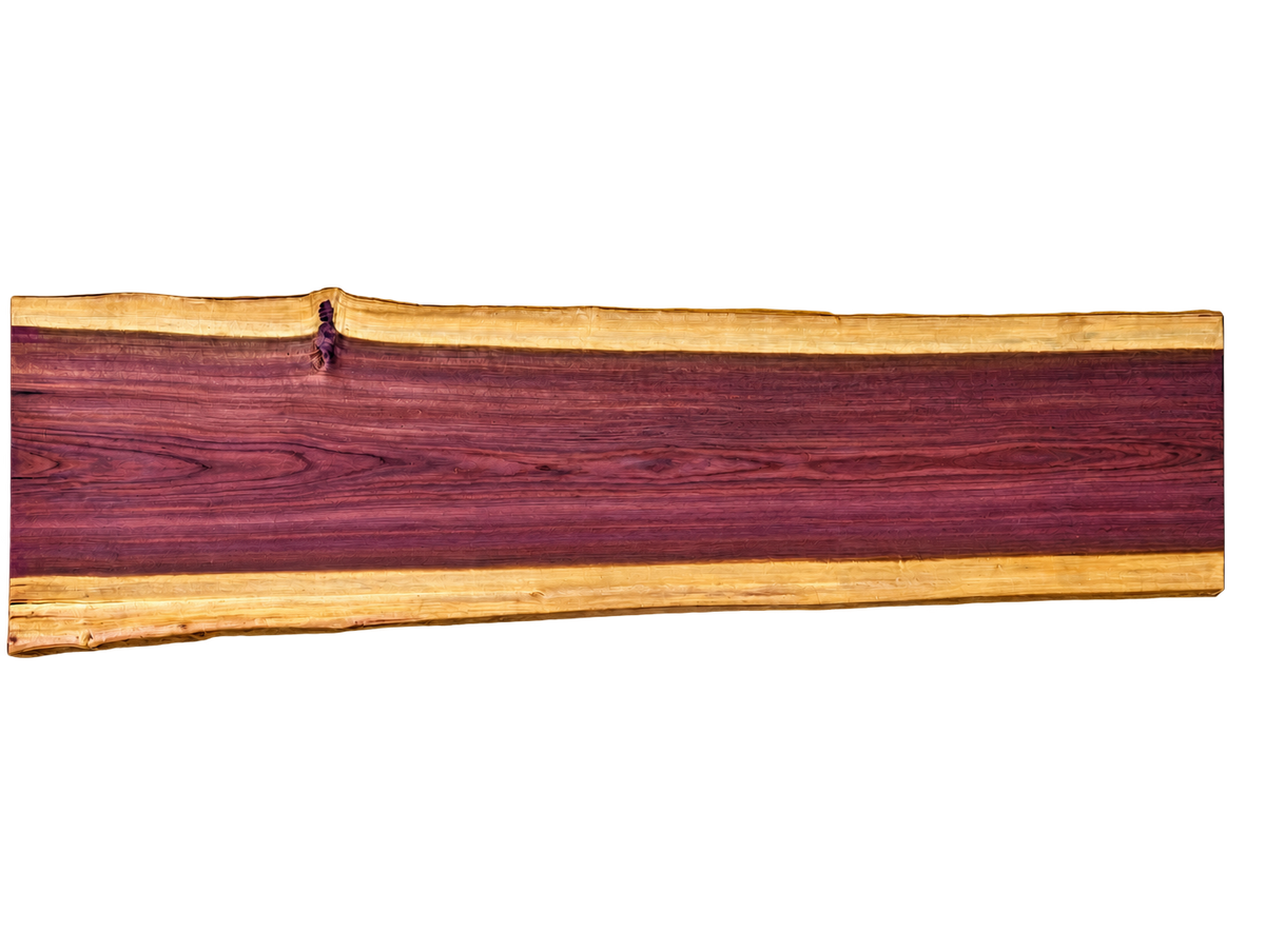 Purpleheart 5/4 Live Edge #024