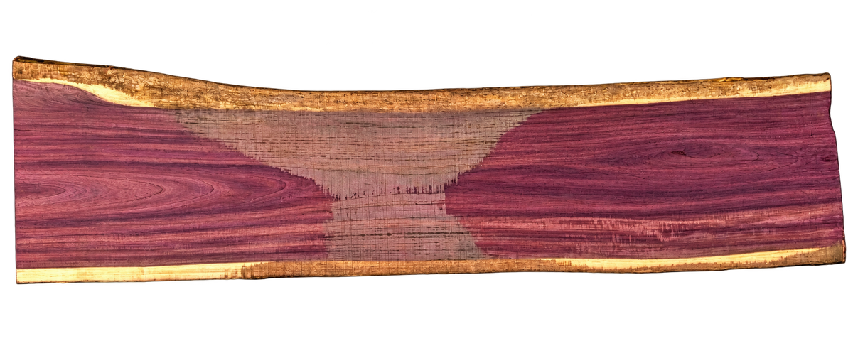Purpleheart 5/4 Live Edge #042