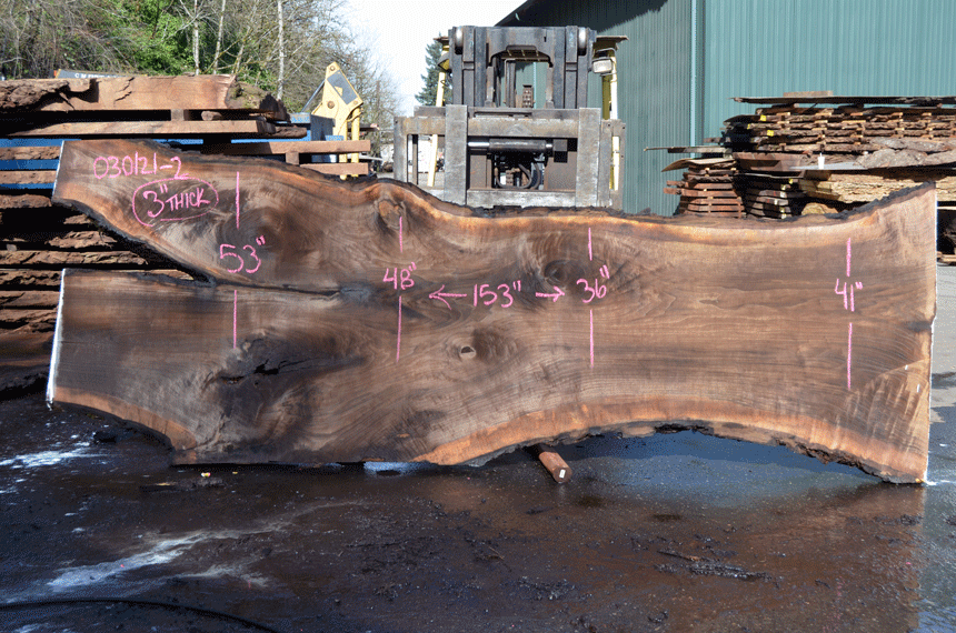 Black Walnut Live Edge #030121-02