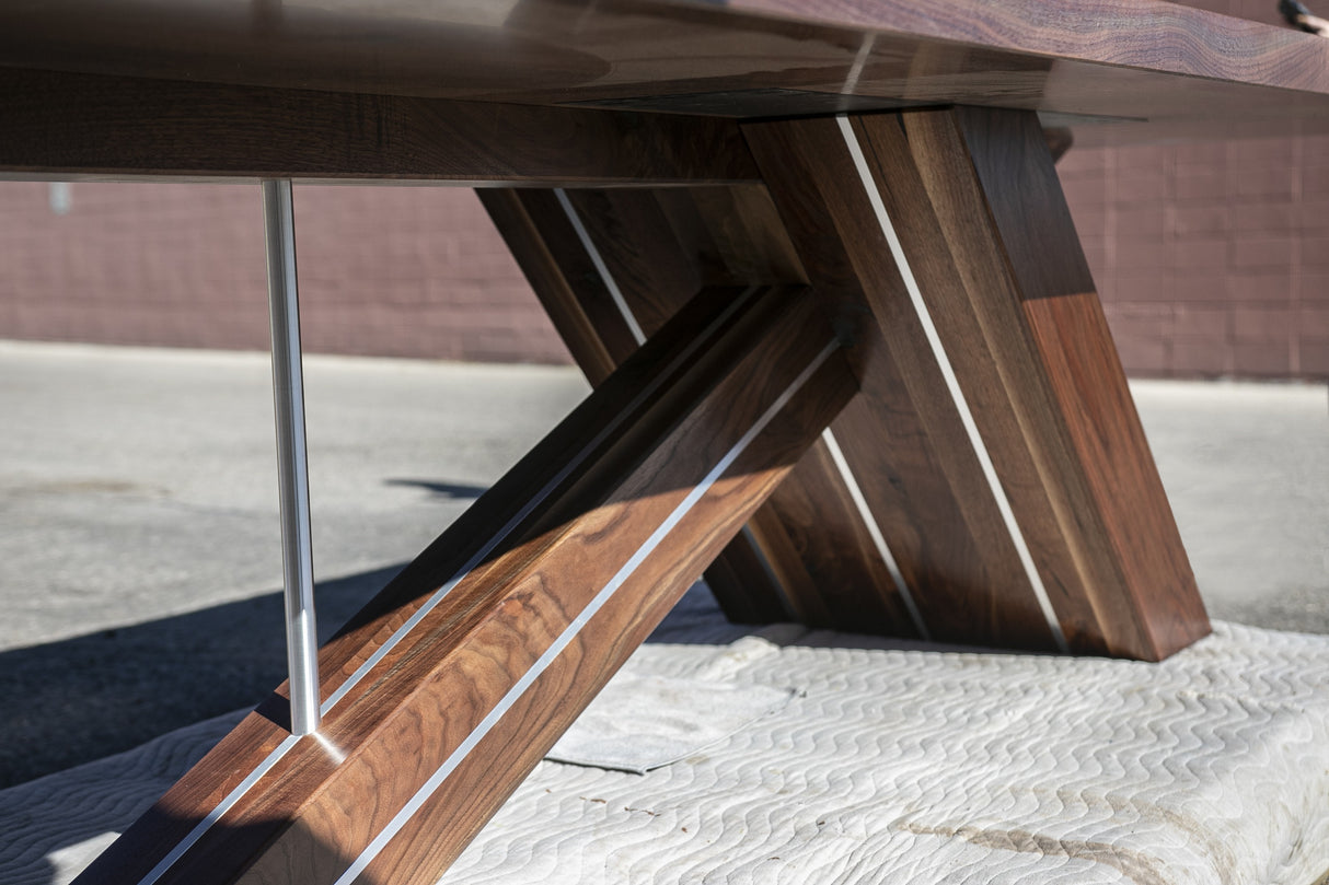 Cantilever Bsse - Walnut and Aluminum