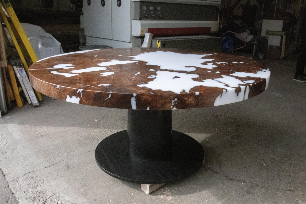 Sycamore Burl Dining Table