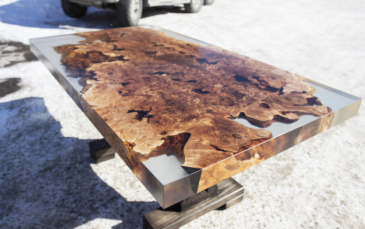 Maple Burl Dining Table