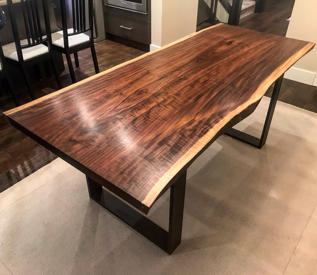 Live Edge Black Walnut Dining Table