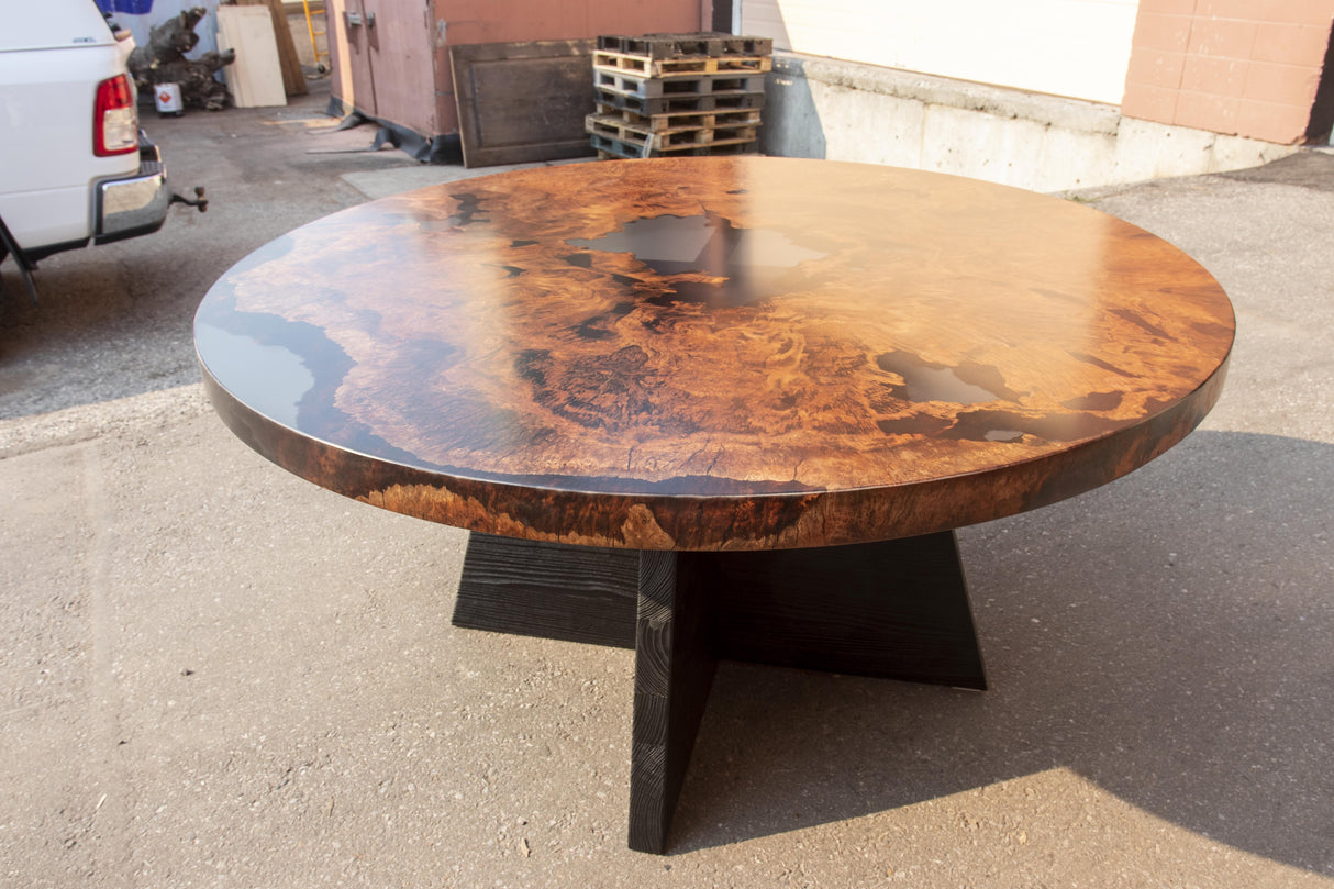 Sycamore Burl Dining Table