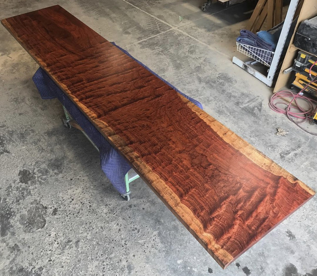 Figured Bubinga Dining Table