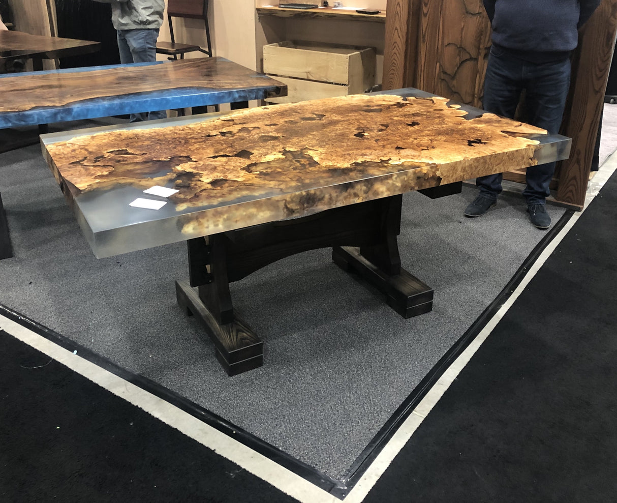 Maple Burl Dining Table