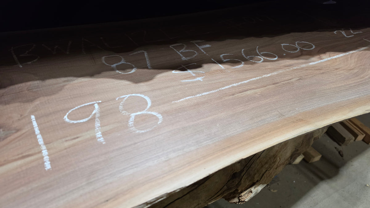 Black Walnut 12/4 Live Edge #014