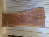 Black Walnut 10/4 Live Edge #601