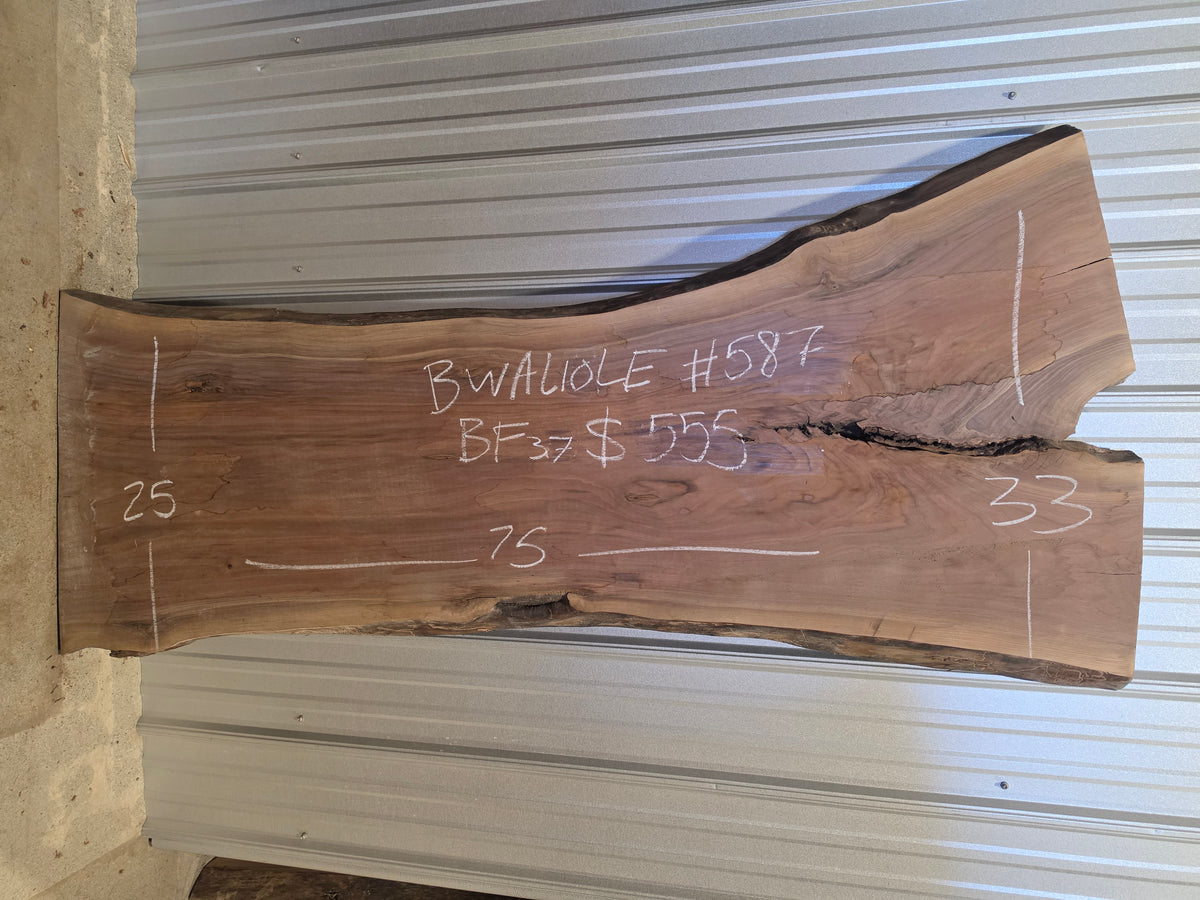 Black Walnut 10/4 Live Edge #587