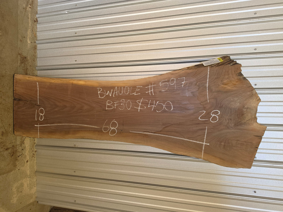 Black Walnut 10/4 Live Edge #597