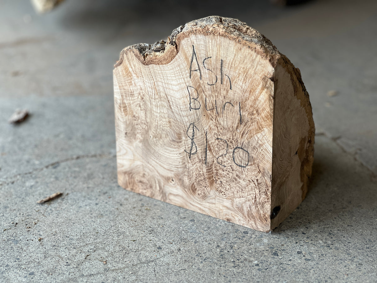 Ash Burl 7.5”x7”x5”