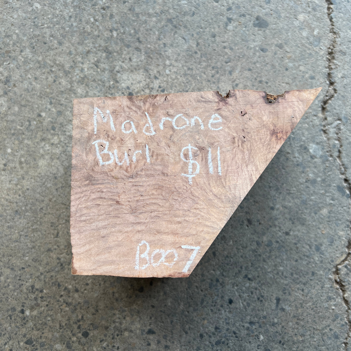 Madrone Burl 4”x4”x3”