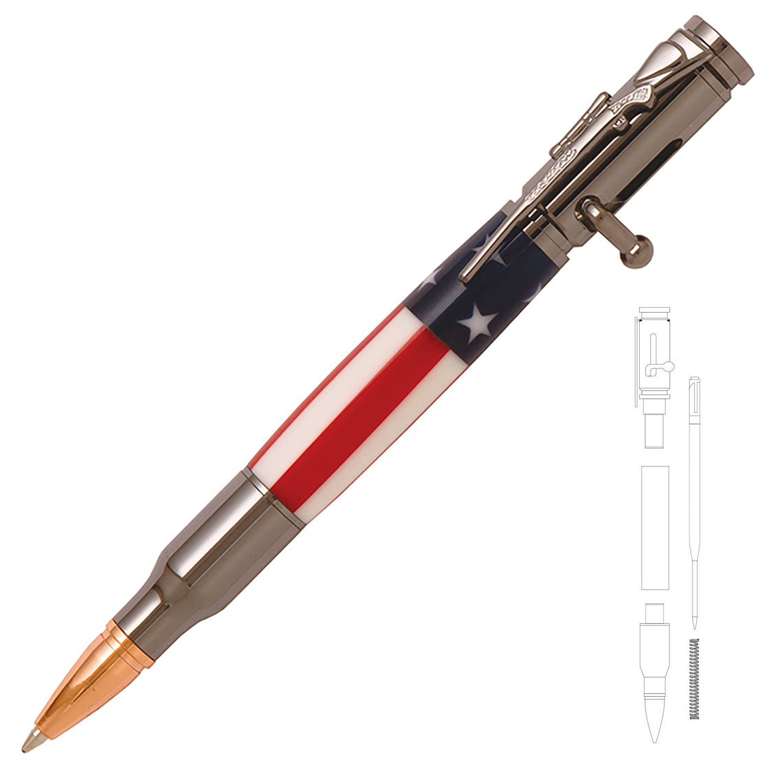 30 Cal Bolt action pen main image 0