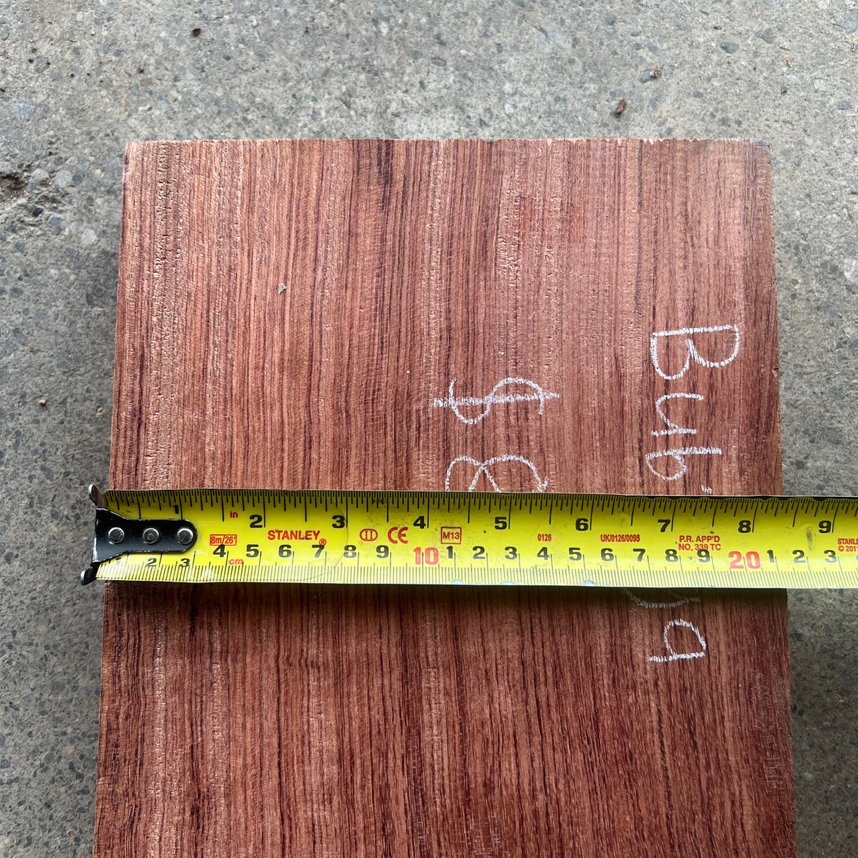 Bubinga 23”x8.5”x1.75”