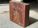 Cocobolo 7”x7”x2”