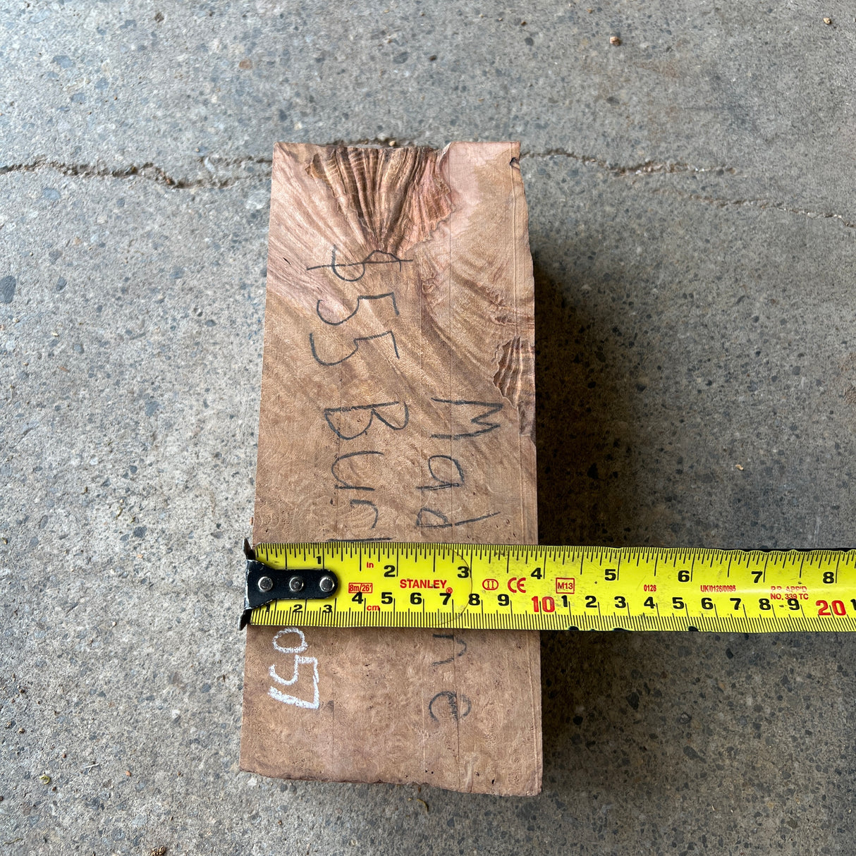 Madrone Burl 9.5”x4”x2.5”