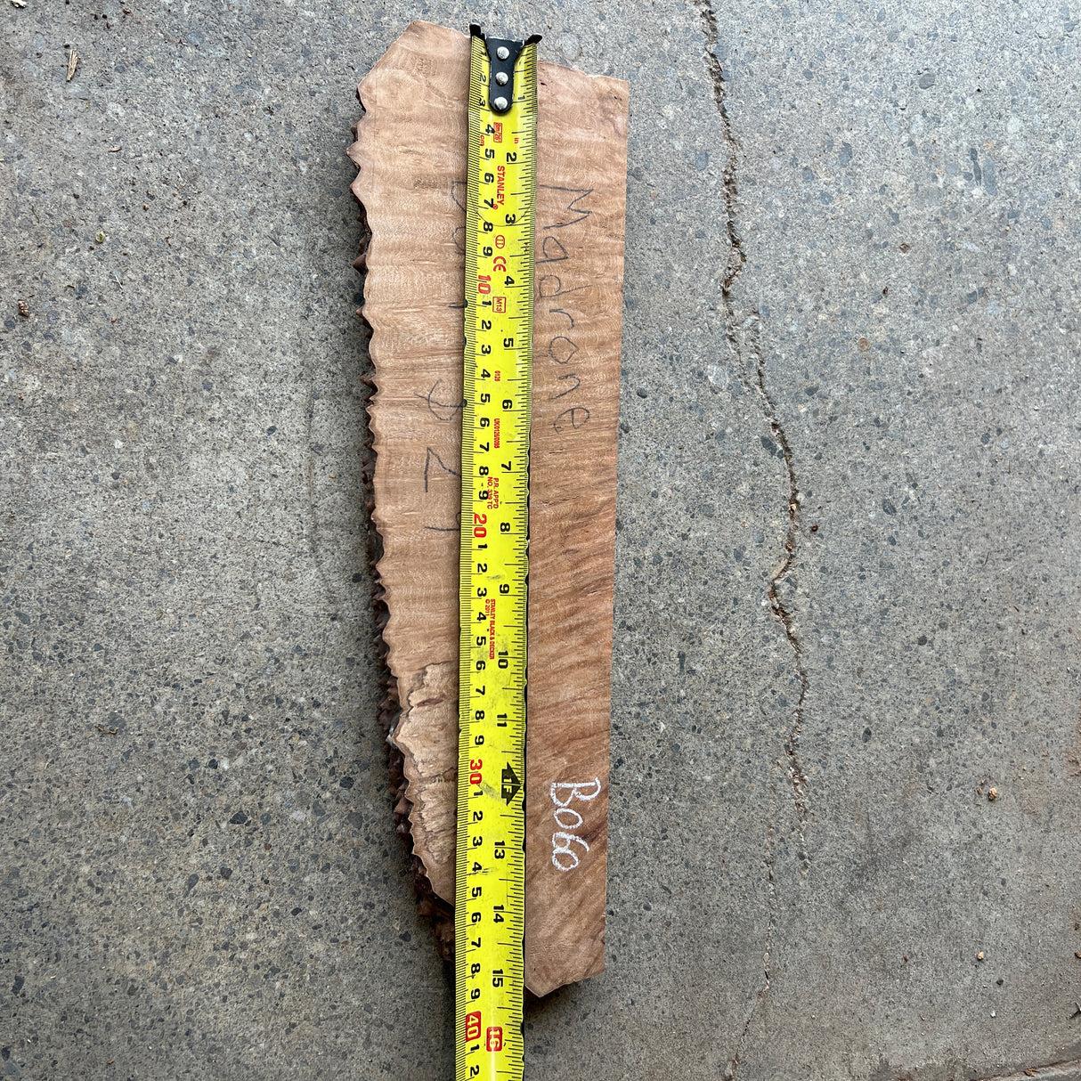 Madrone Burl 15”x4”x0.875”