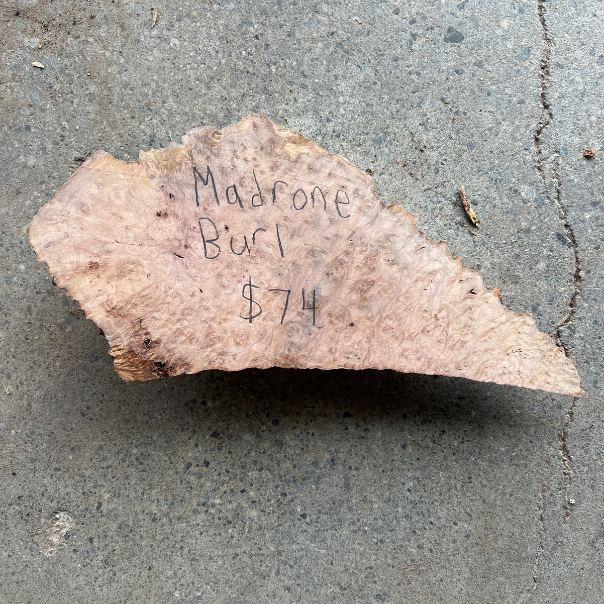 Madrone Burl 11”x5”x1.75”