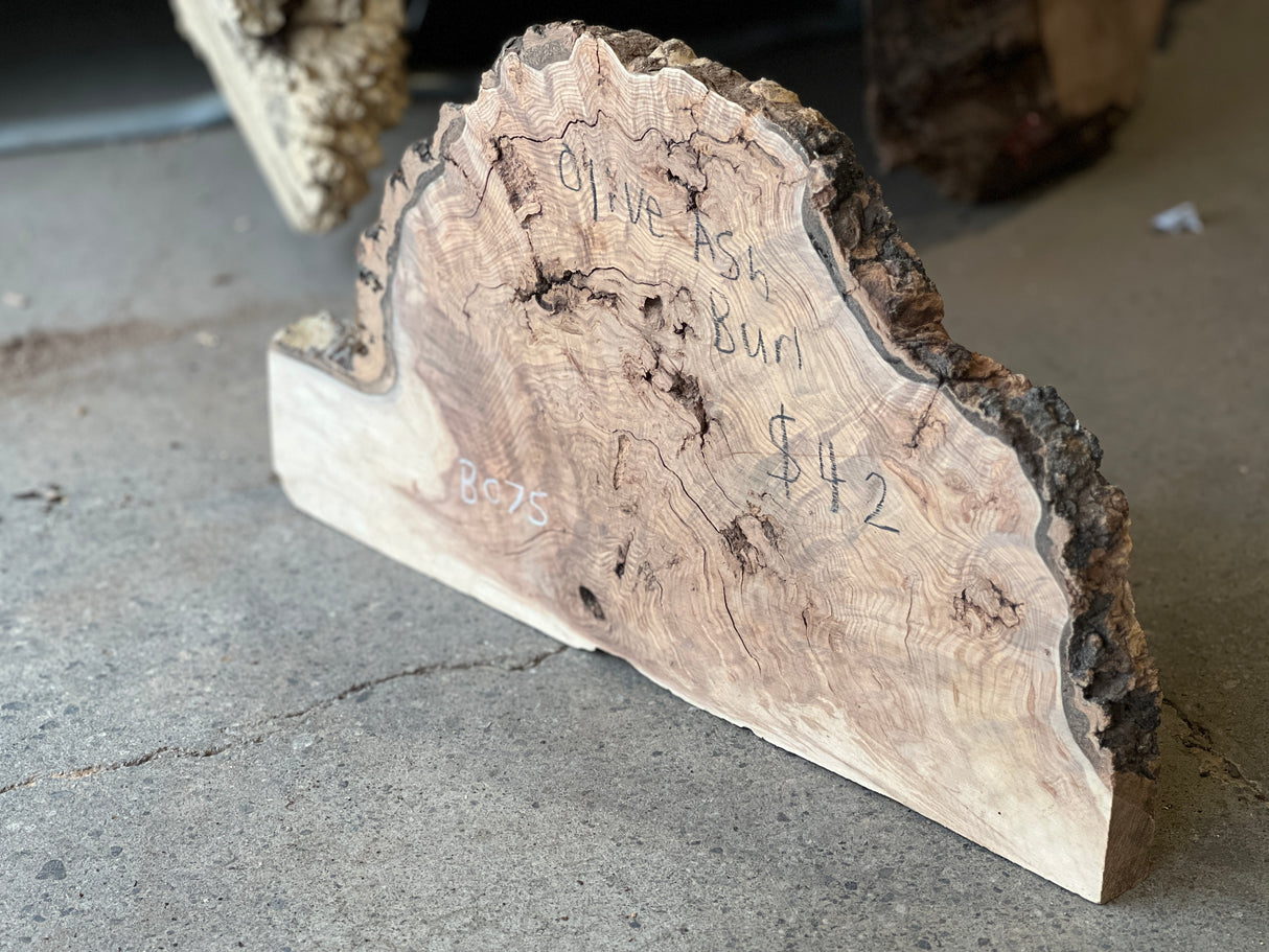 Olive Ash Burl 19”x10”x1”