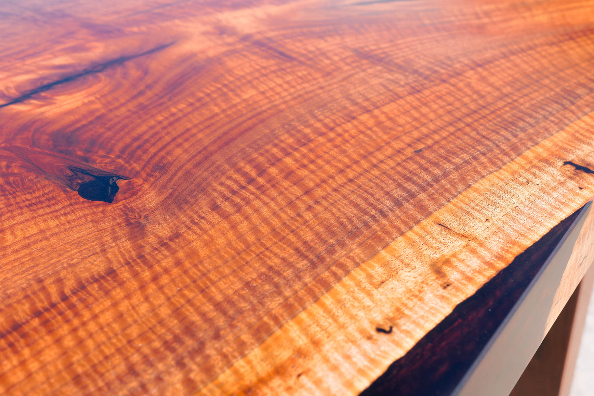 Figured Claro Walnut Desk