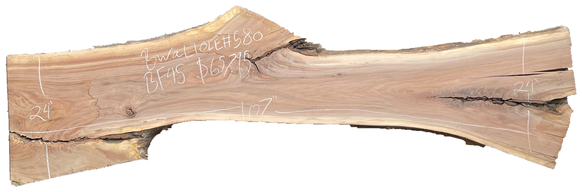 Black Walnut 10/4 Live Edge #580