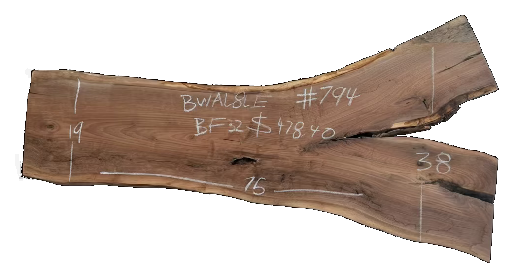 Black Walnut 8/4 Live Edge #794