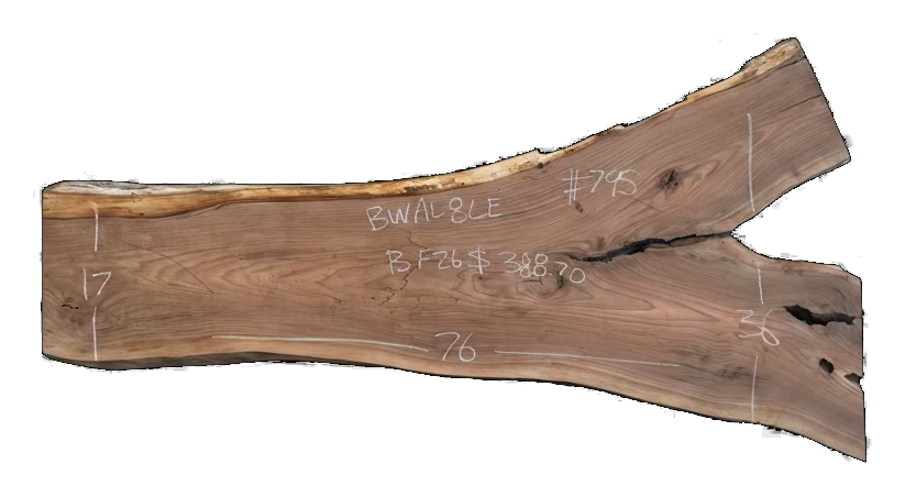 Black Walnut 8/4 Live Edge #795