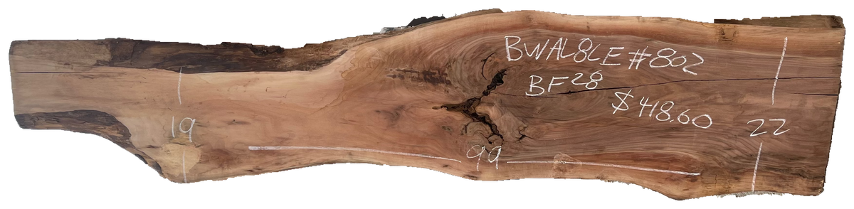 Black Walnut 8/4 Live Edge #802