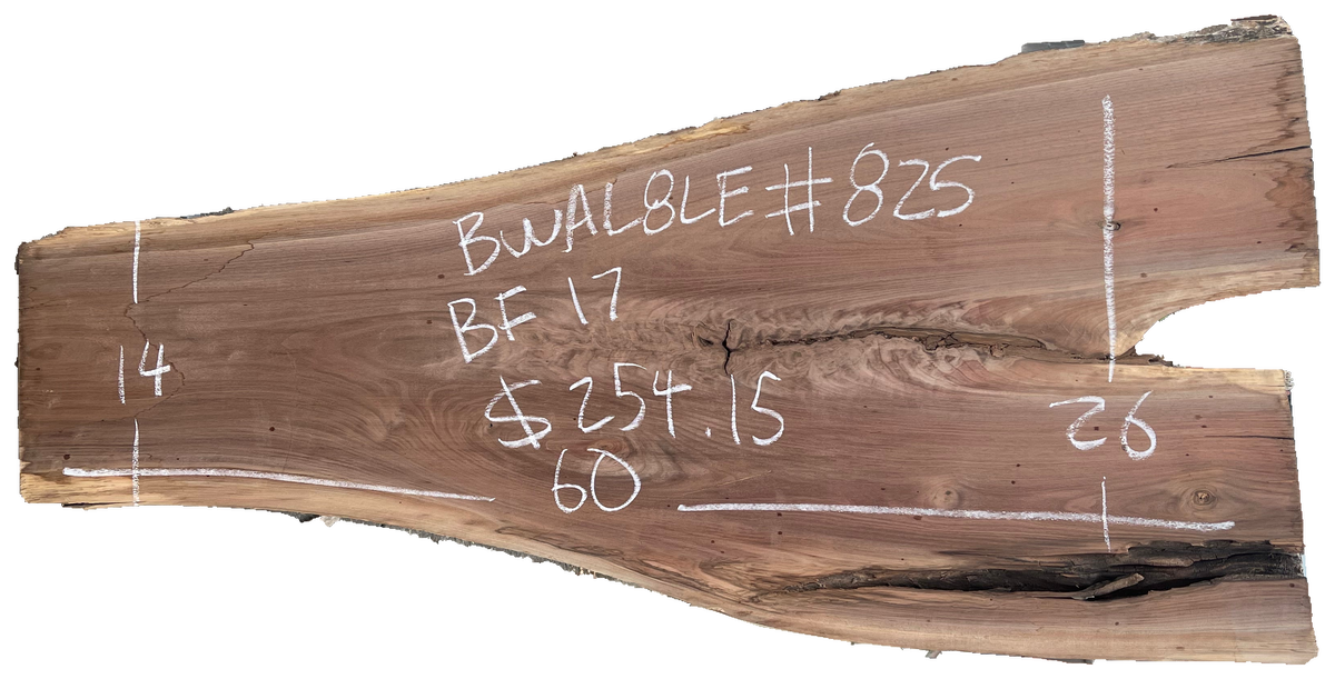Black Walnut 8/4 Live Edge #825