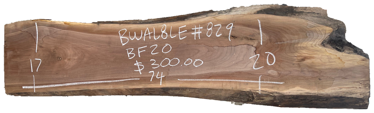 Black Walnut 8/4 Live Edge #829