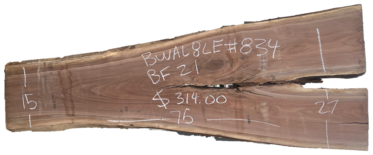Black Walnut 8/4 Live Edge #834