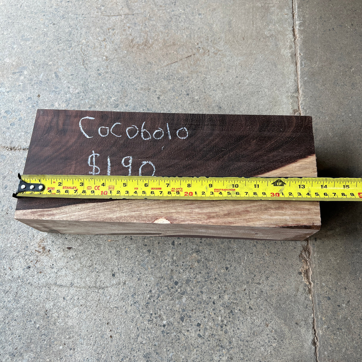 Cocobolo 13.5”x5.5”x3.5”