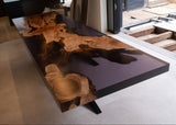 4" Thick Maple Burl Dining Table