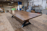 Rustic Walnut Dining Table