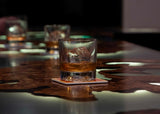 Olive Wood Burl and Resin Bar Top